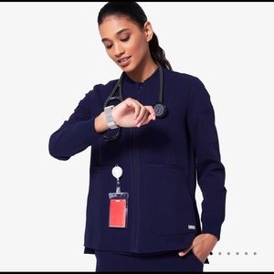 Figs Bellery Scrub Jacket Core Navy small